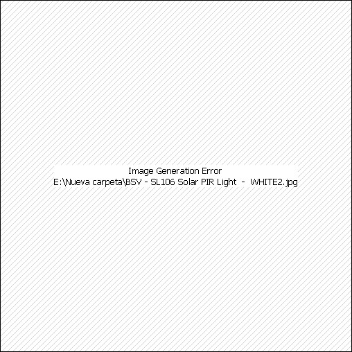 LAMPARA PARA MURO COLOR BLANCO, 6 LEDS SOLAR CON SENSOR